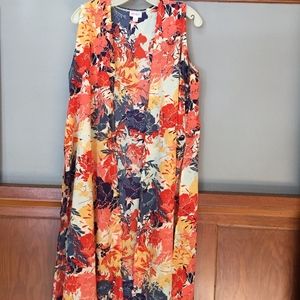 LuLa Roe Flowing and Floral Duster Size M